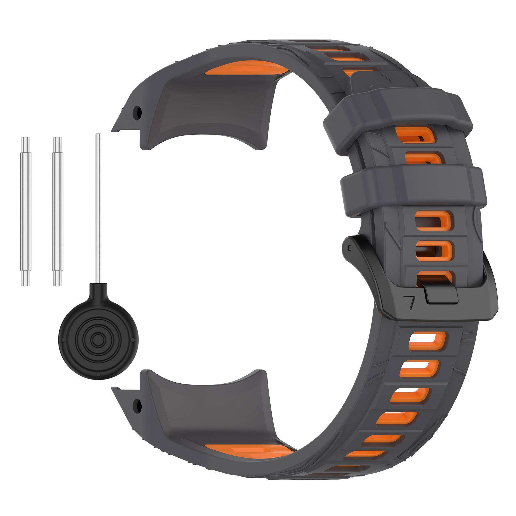 Garmin Instinct 3 Zweifarbige Silikon-Uhrenarmband Orange Modell 1