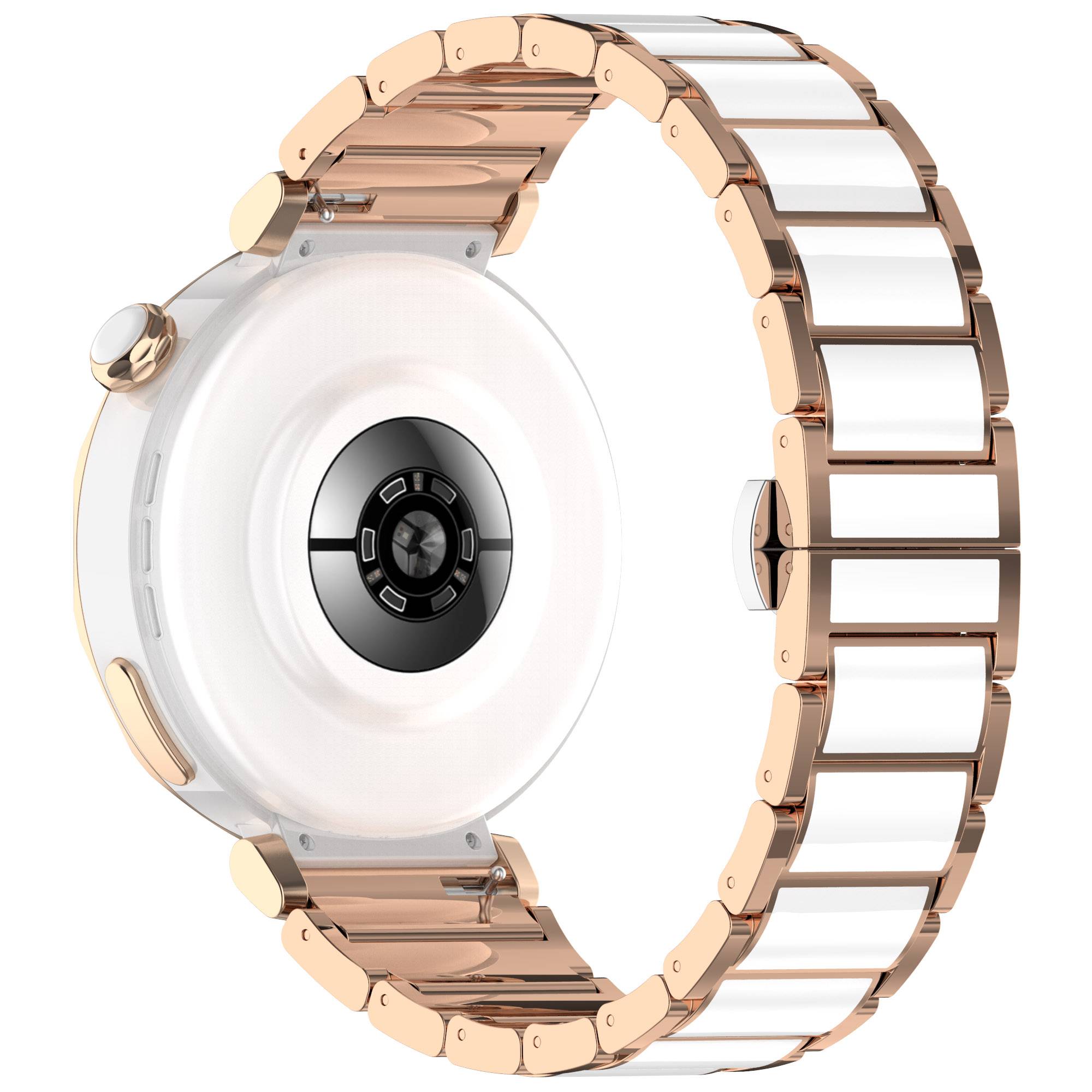 Keramikarmband für Huawei GT5 & GT5 Pro - 18mm Universal Passform PinkGold