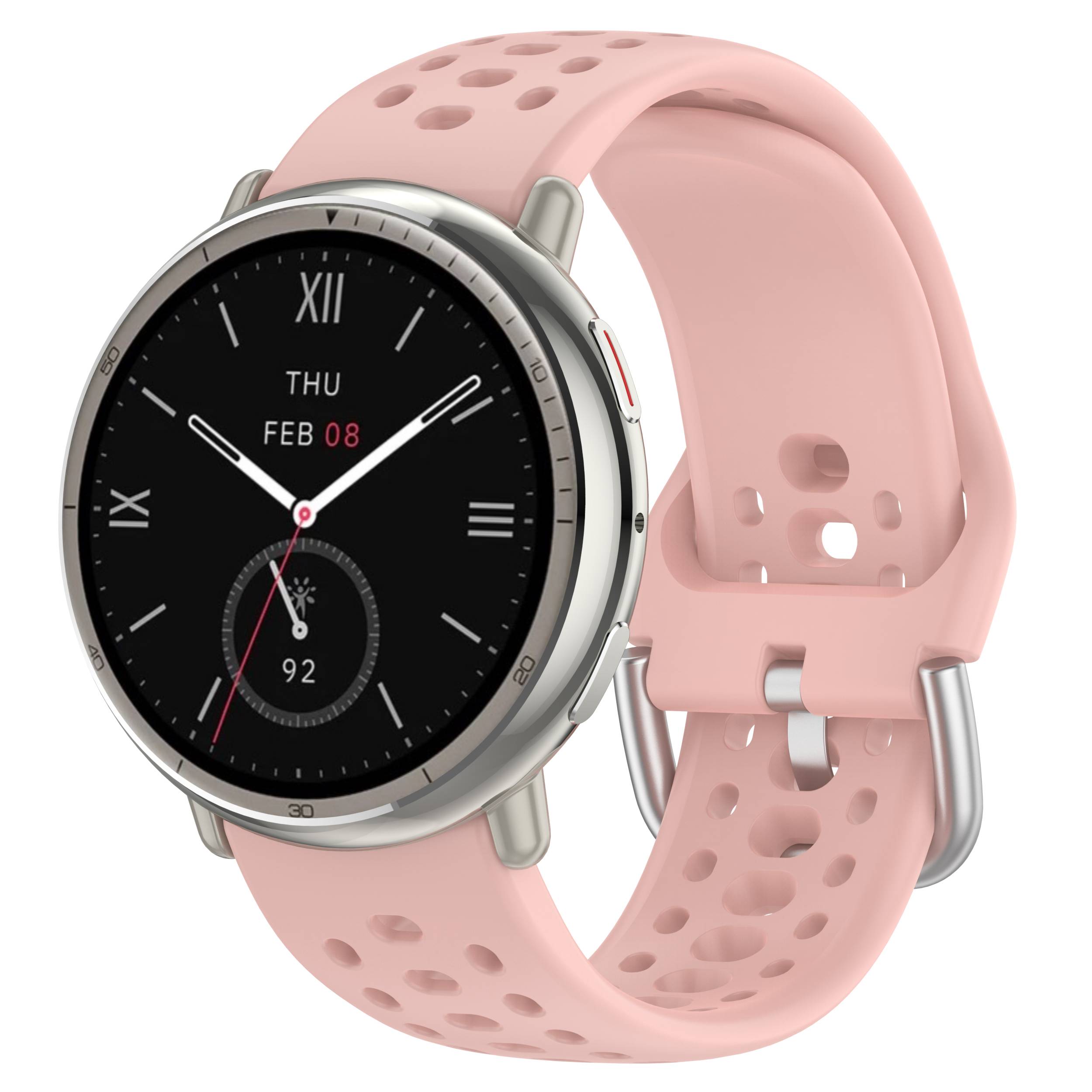 Amazfit Active 2 Armband - Atmungsaktiver Silikon Sport Ersatz Pink