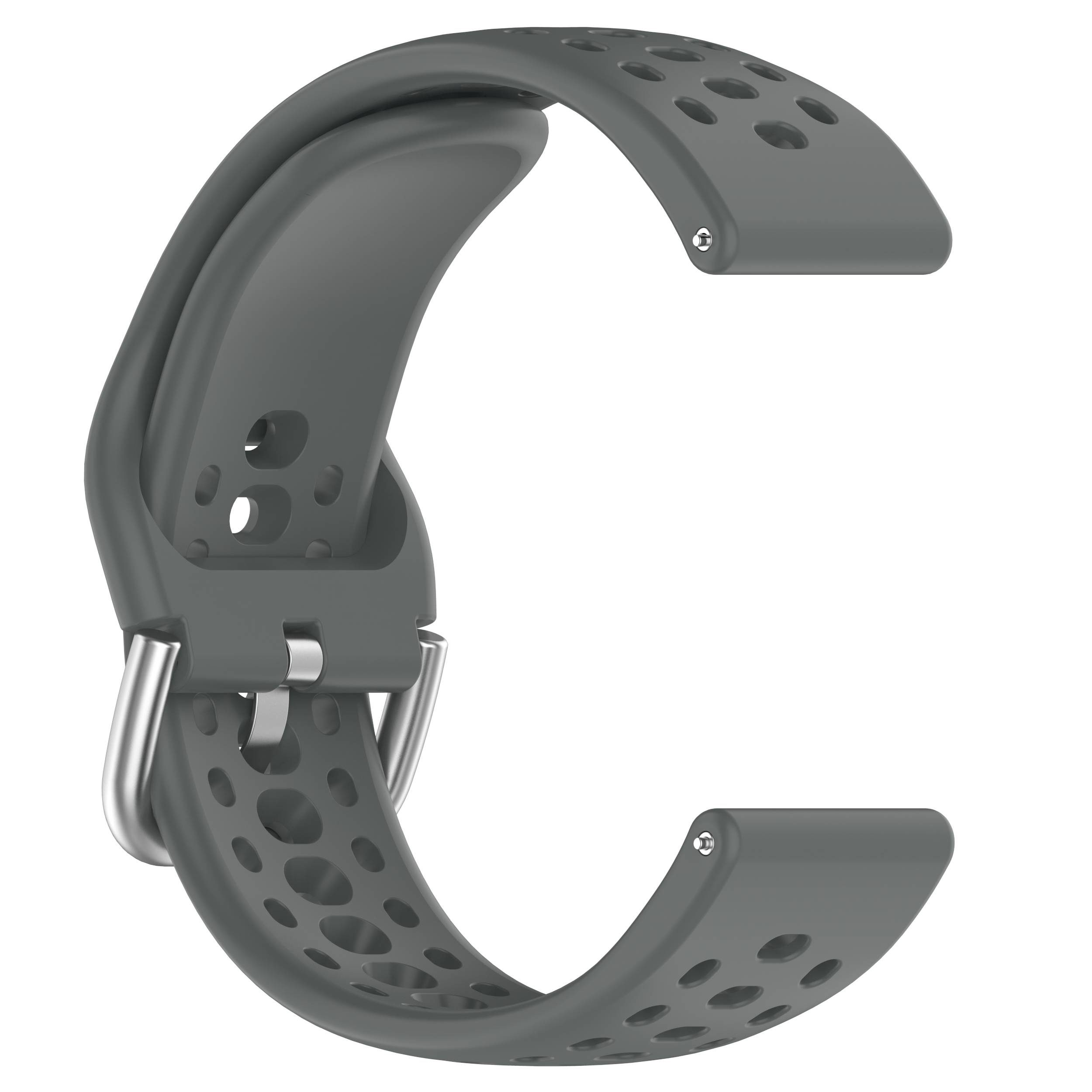 Amazfit Active 2 Armband - Atmungsaktiver Silikon Sport Ersatz DarkGrey