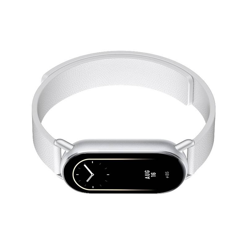 Lederarmband für Xiaomi Band 8/9 - Magnetisch White