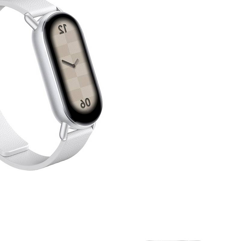 Lederarmband für Xiaomi Band 8/9 - Magnetisch White