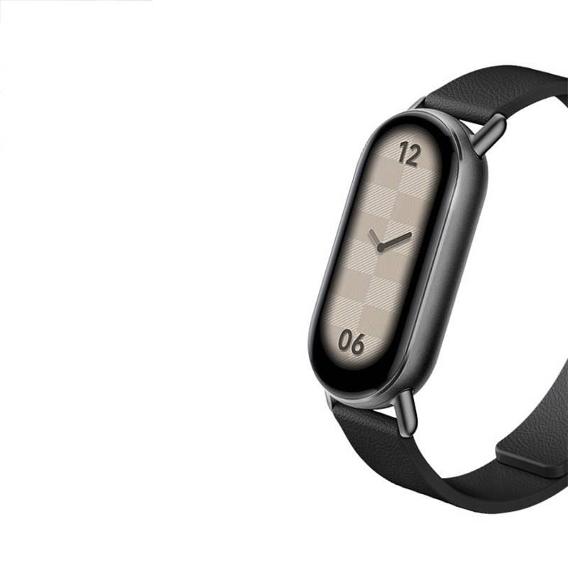 Lederarmband für Xiaomi Band 8/9 - Magnetisch Black