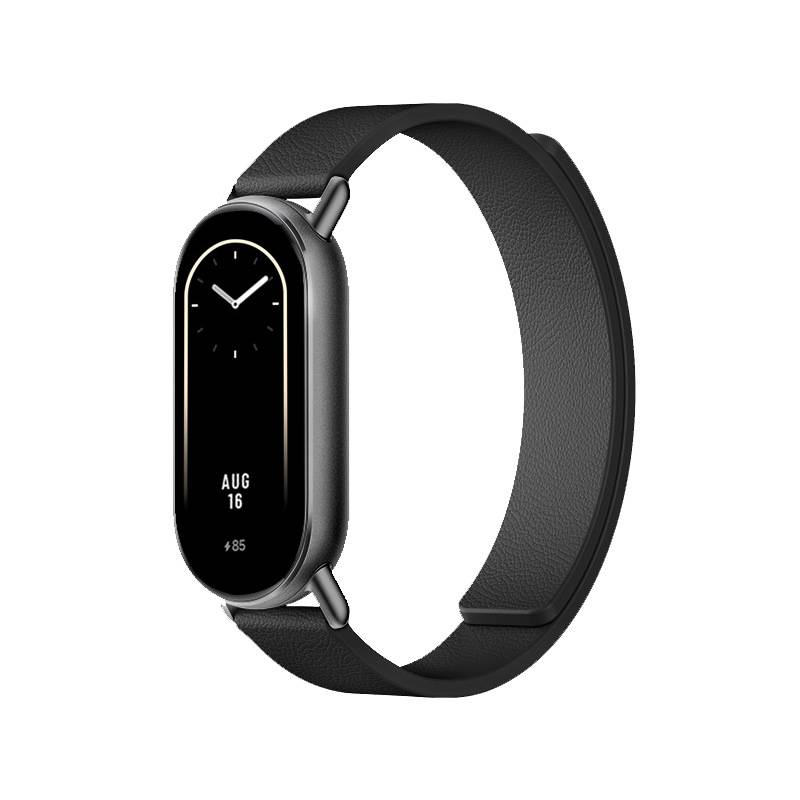 Lederarmband für Xiaomi Band 8/9 - Magnetisch Black