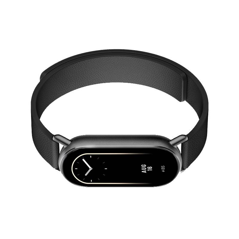 Lederarmband für Xiaomi Band 8/9 - Magnetisch Black