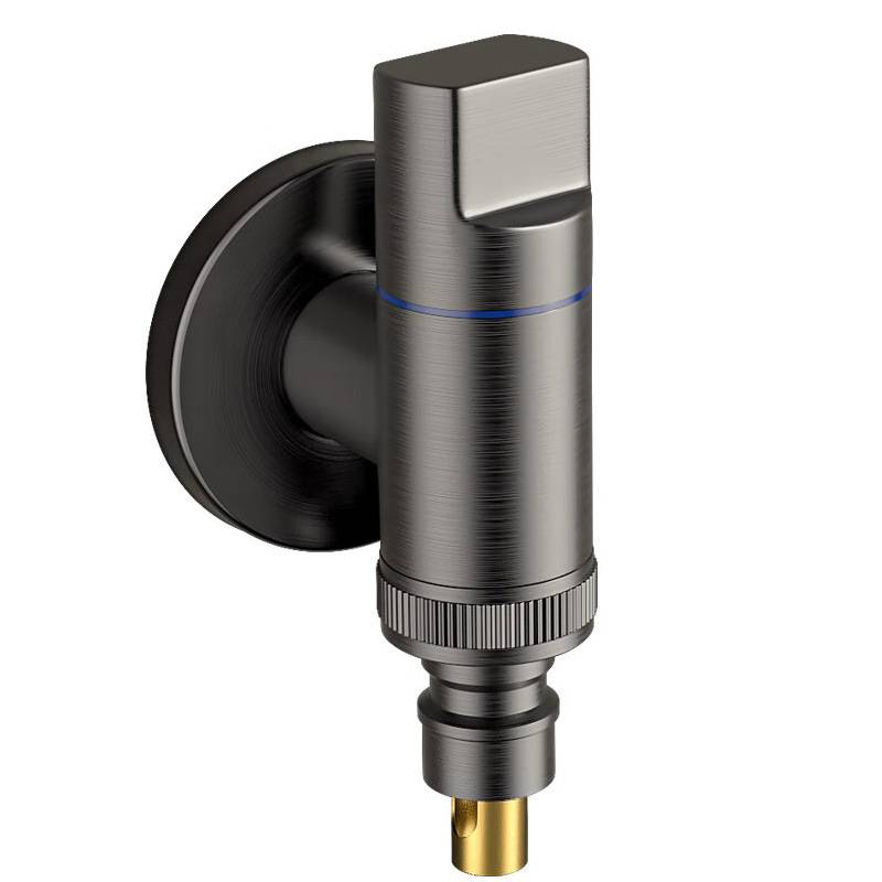 Mini Waschmaschinenhahn - Edelstahl Grey