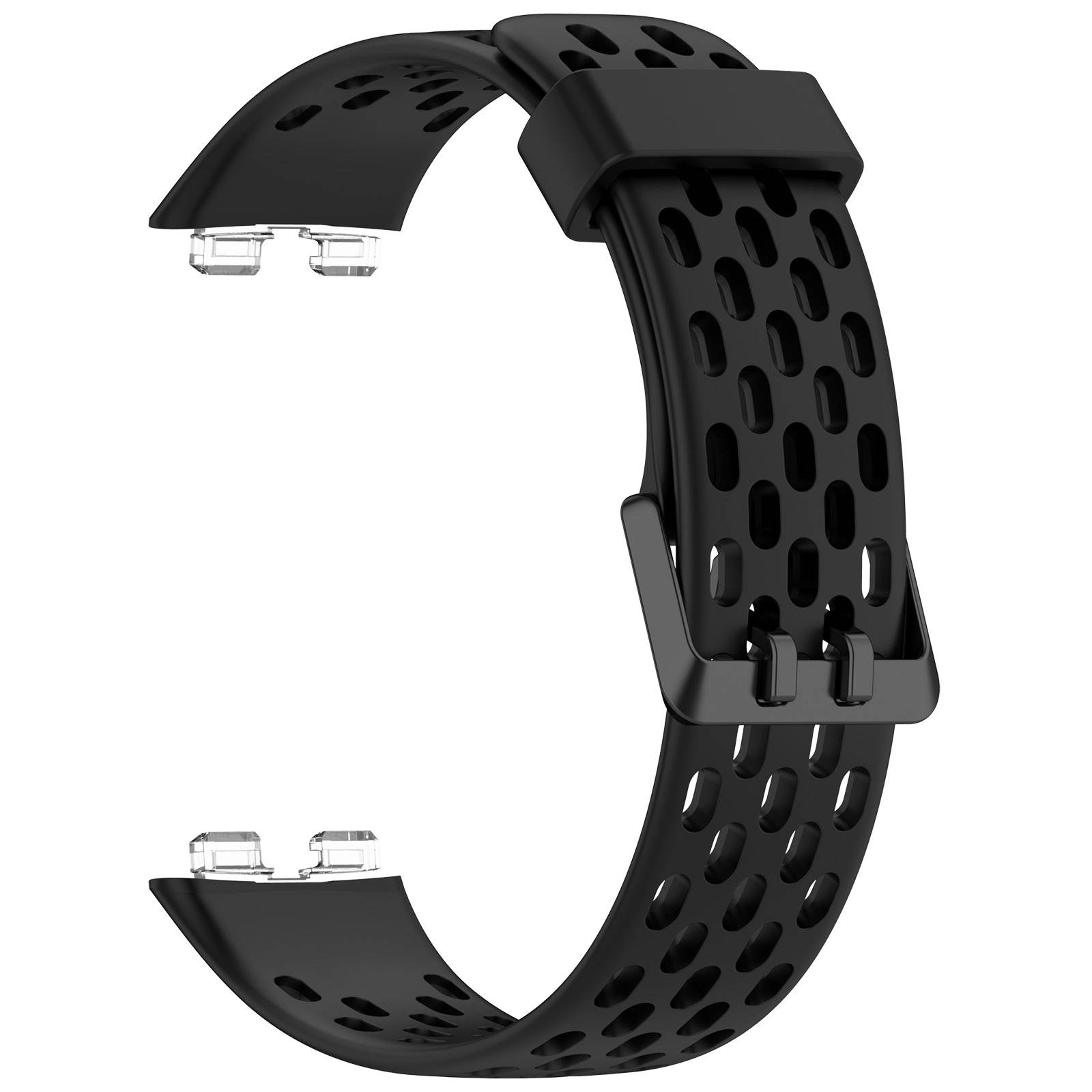 Ersatzarmband für Huawei Band 10/9/8 - Atmungsaktives Lochdesign Black