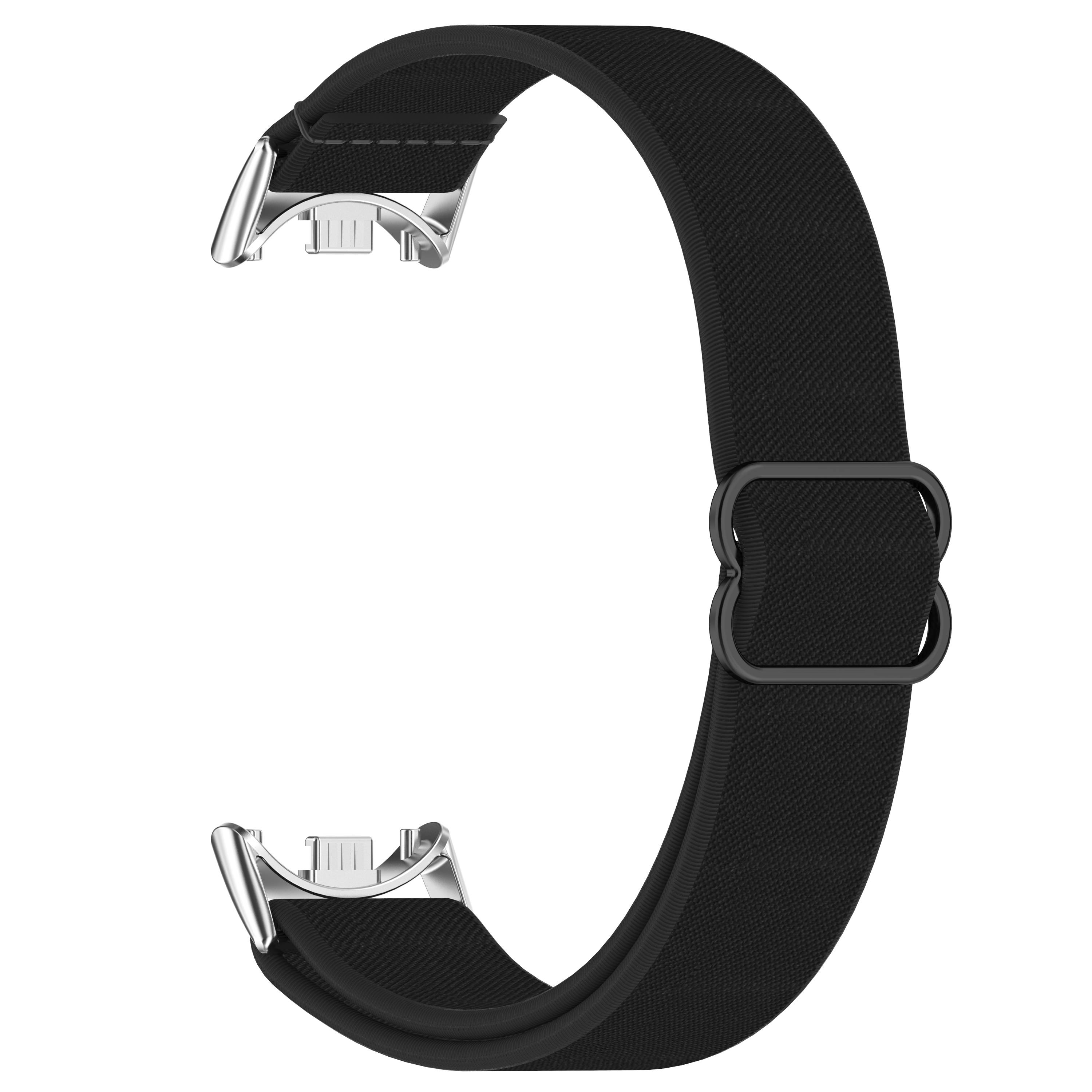 Xiaomi Mi Band 9/8/NFC Atmungsaktives Nylon Uhrenarmband Black