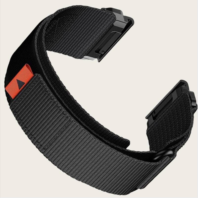 26mm Nylon-Uhrenarmband für Garmin Fenix 8/7X Pro/5X/6X Black