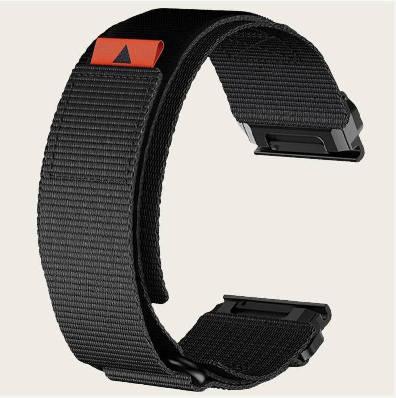 26mm Nylon-Uhrenarmband für Garmin Fenix 8/7X Pro/5X/6X Black