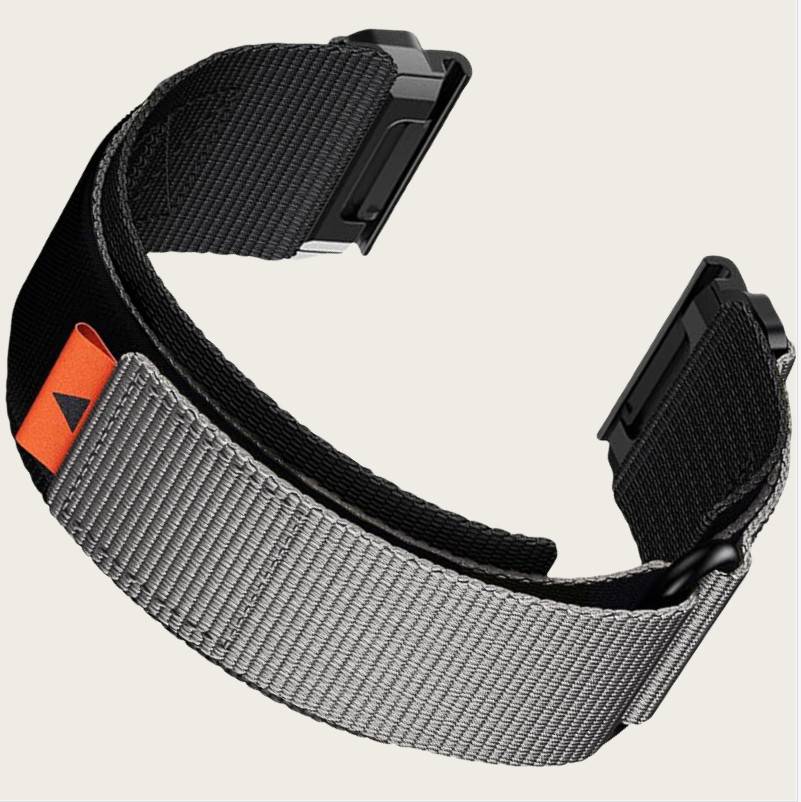 26mm Nylon-Uhrenarmband für Garmin Fenix 8/7X Pro/5X/6X Grey