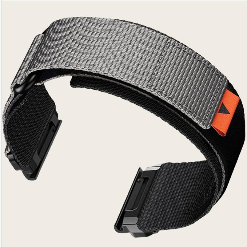 26mm Nylon-Uhrenarmband für Garmin Fenix 8/7X Pro/5X/6X Grey