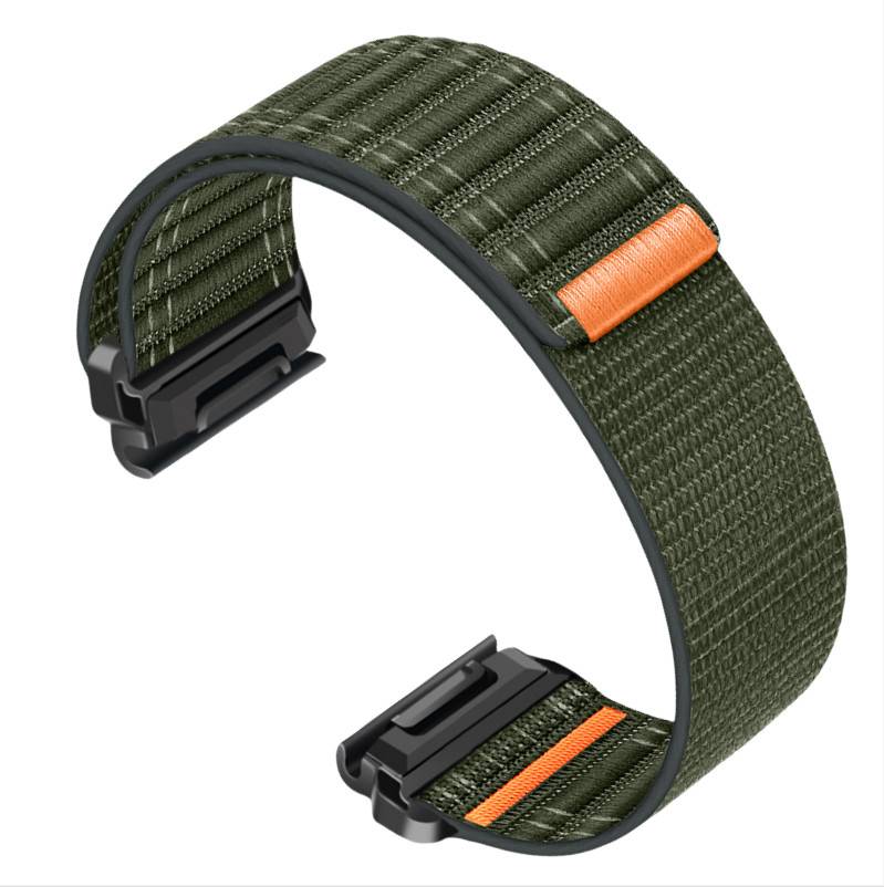26mm Nylon-Uhrenarmband für Garmin Fenix 8/5/6/7X Pro/Epix 935/965 Green