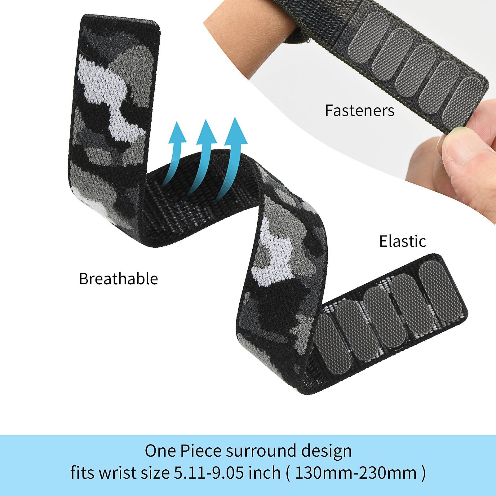 Nylon Uhrenarmband für Garmin Fenix 7X/7/6/5 MultiColor 22 mm