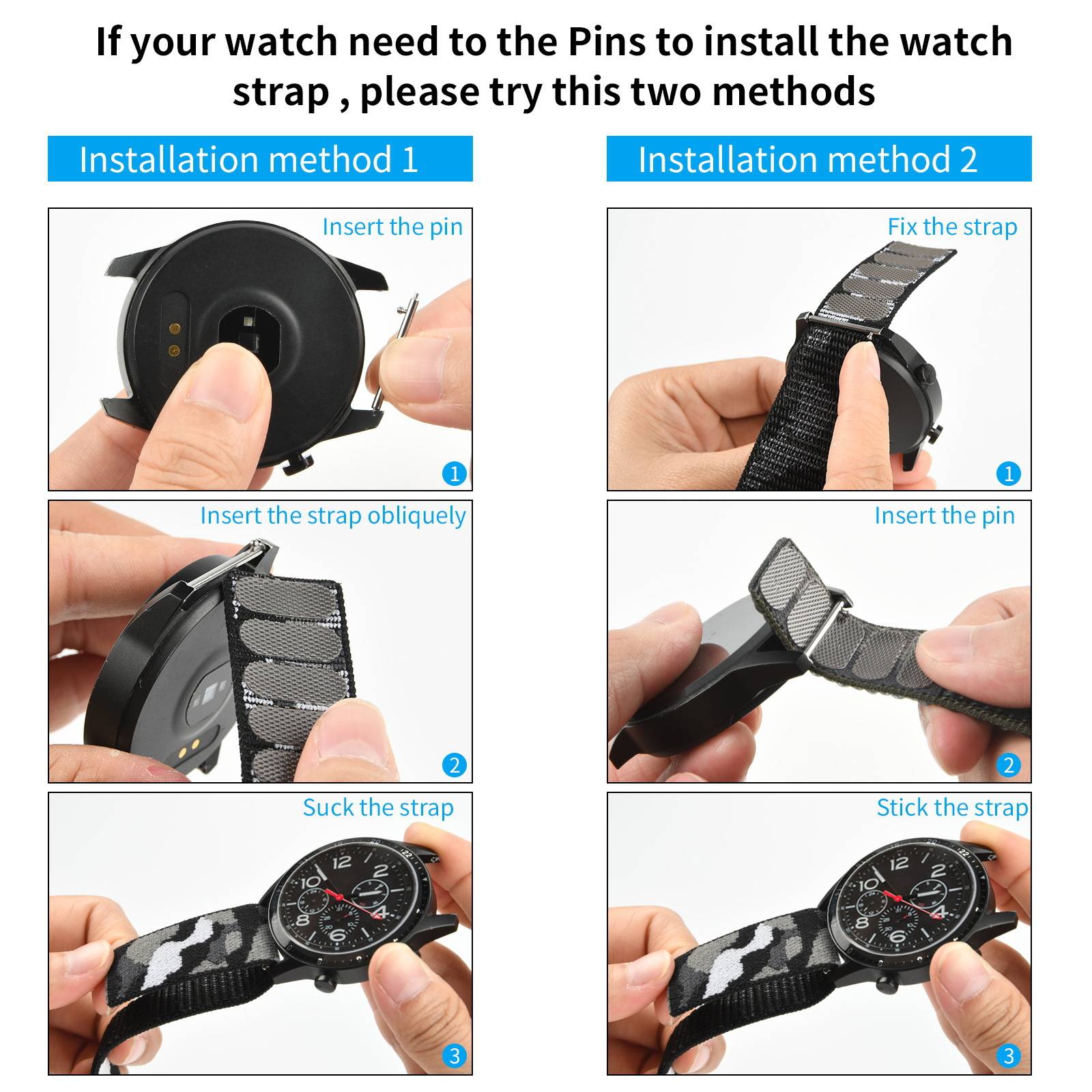 Nylon Uhrenarmband für Garmin Fenix 7X/7/6/5 MultiColor 26 mm