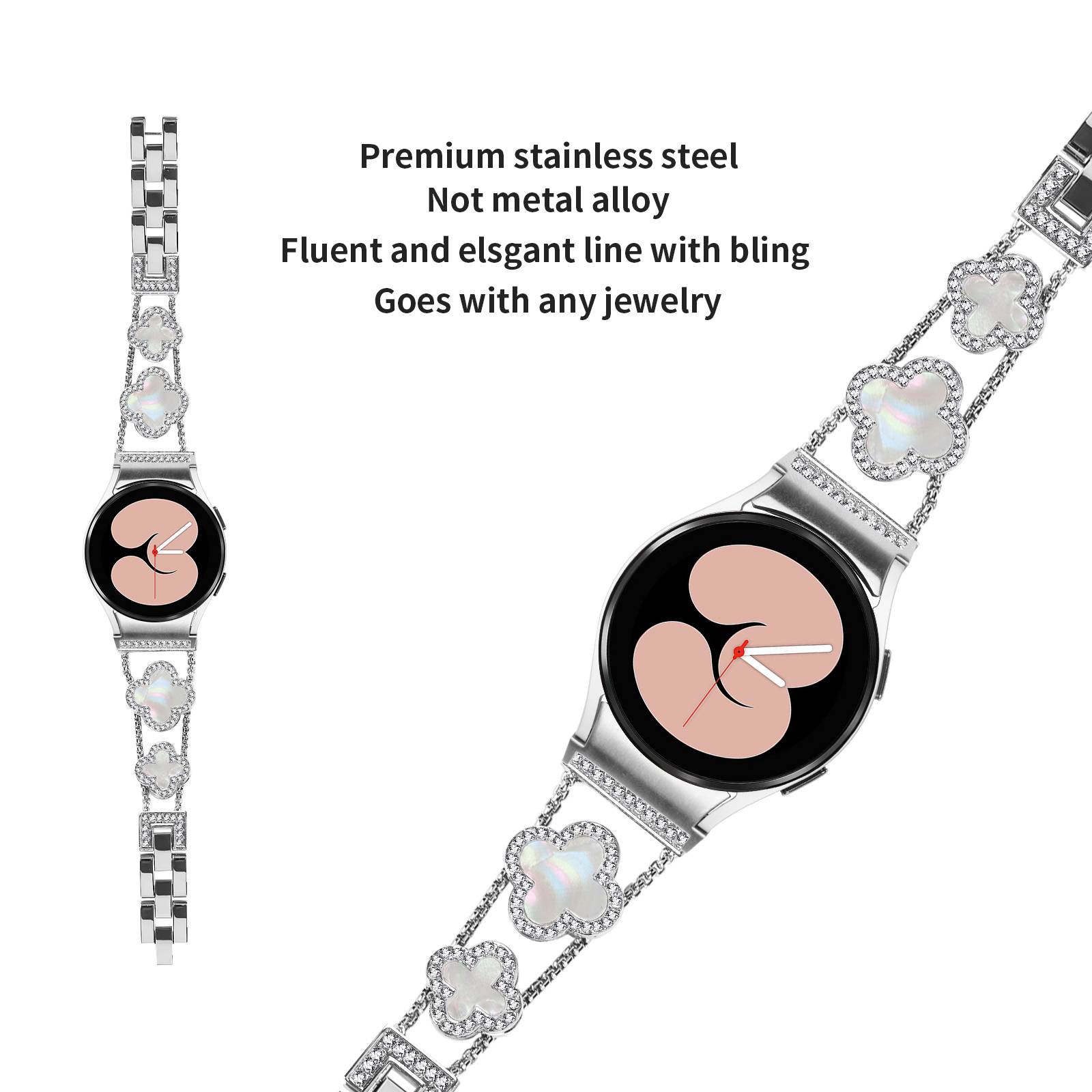 Uhrenarmband für Samsung Galaxy Watch 4/5/6 Silver