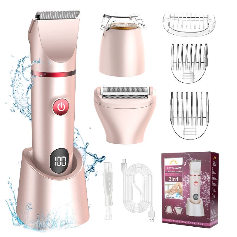 3-in-1 Elektrischer Damen-Haarentferner Trimmer - Pink