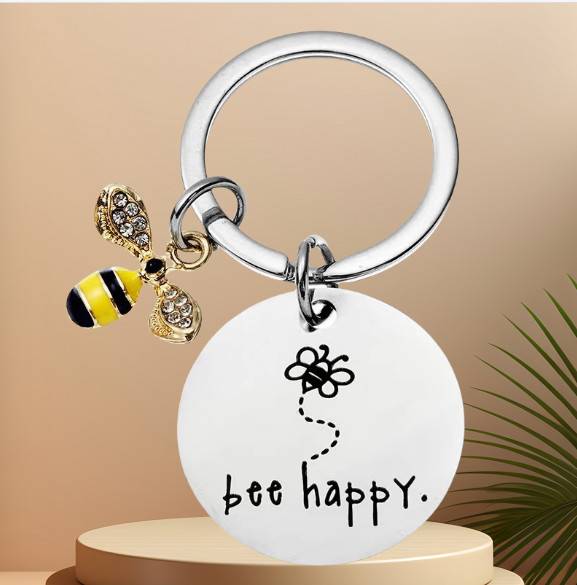 Edelstahl Schlüsselanhänger - Bi-Design Modell 1