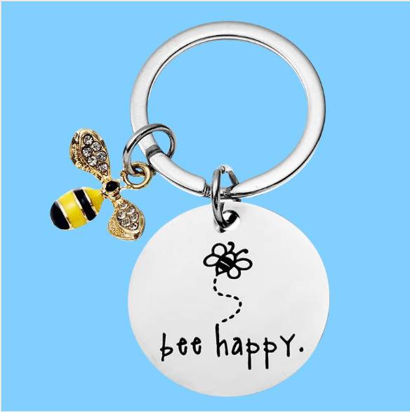 Edelstahl Schlüsselanhänger - Bi-Design Modell 1