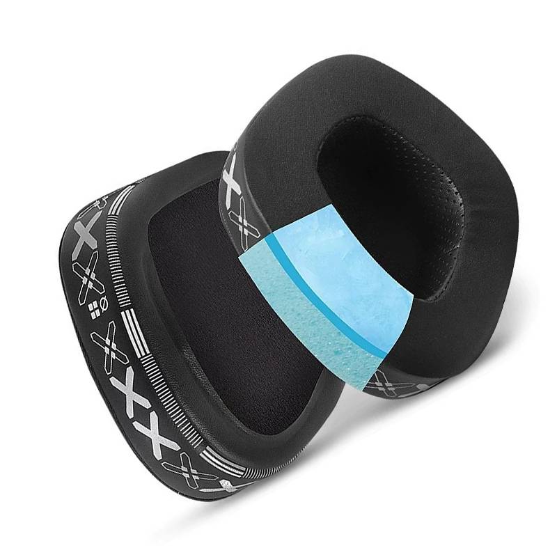Kühlende Ersatz-Ohrpolster für Corsair VOID PRO ELITE Kopfhörer (Schwarz, 2er-Pack)