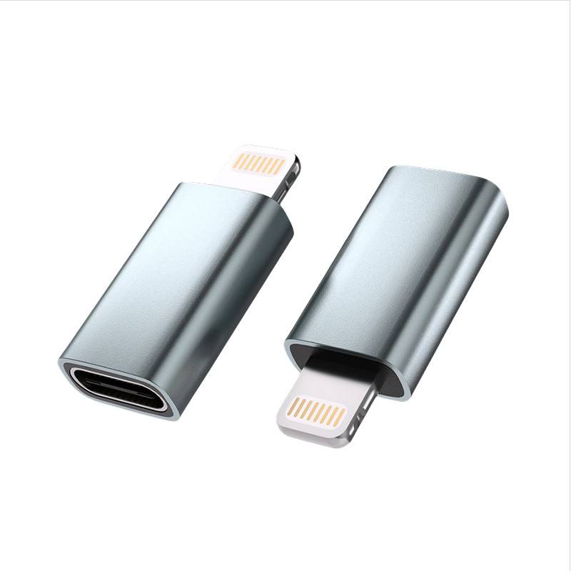 FA02 Lightning auf Typ-C Adapter - Grau, 27W Schnellladung