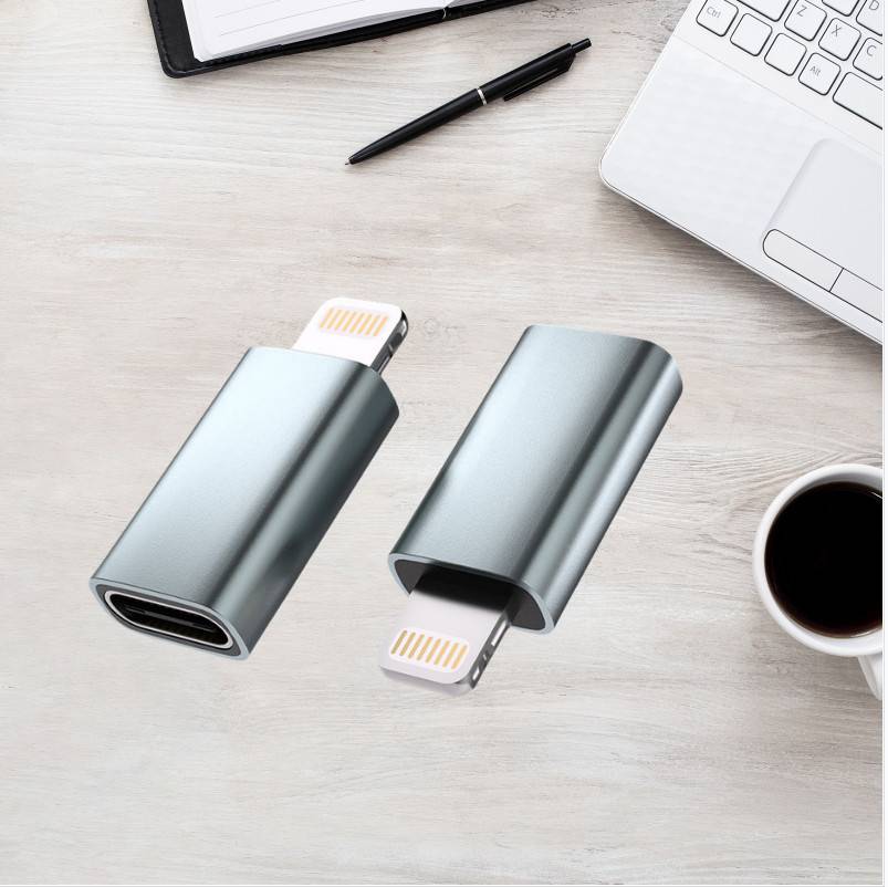 FA02 Lightning auf Typ-C Adapter - Grau, 27W Schnellladung