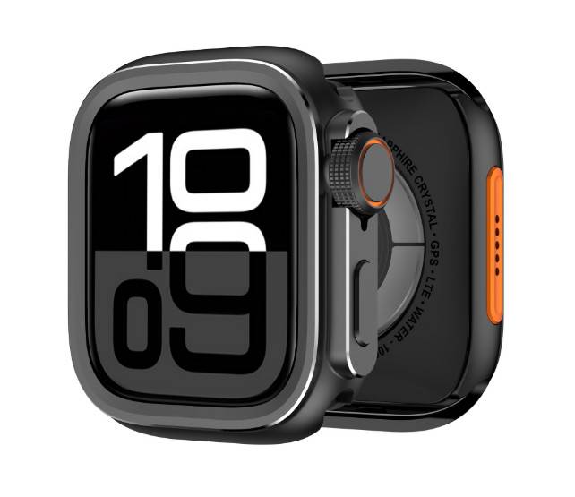 Robuste Metallhülle für Apple Watch Series 10 46mm Black