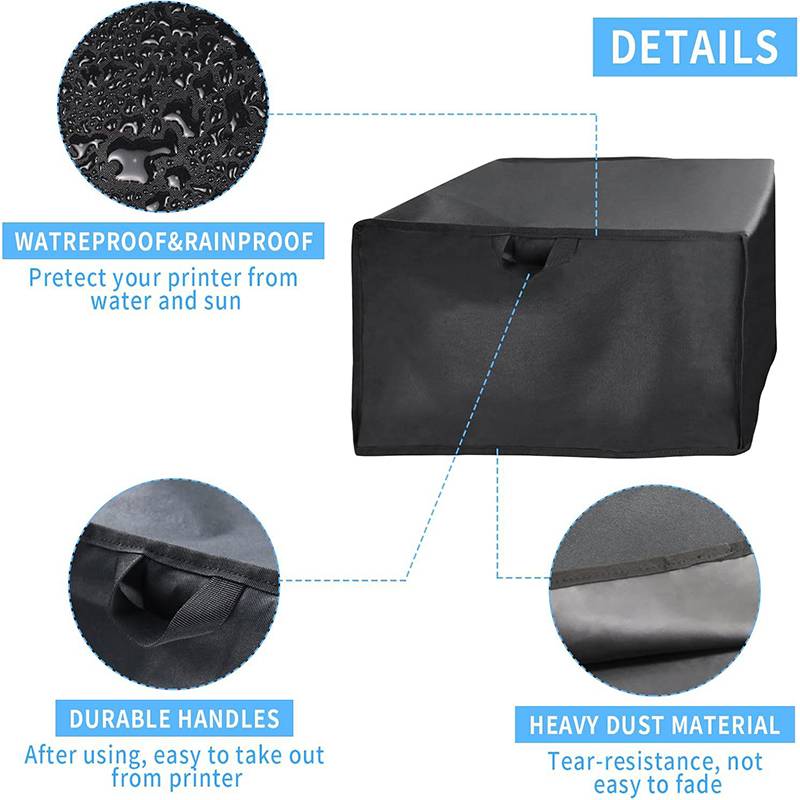 Schutzabdeckung für Drucker mit wasserdichtem Material, robusten Griffen und schwerem Stoff zum Schutz vor Wasser, Sonne und Rissen. Einfach zu verwenden.