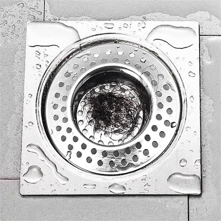 Edelstahl Bodenablaufsieb, Spülbeckensieb Haarsieb (4er Pack) Modell 1