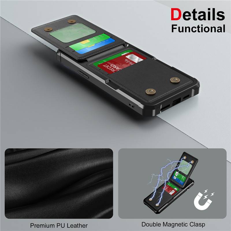 Elegante schwarze Brieftasche für iPhone 14 iPhone 14 Pro