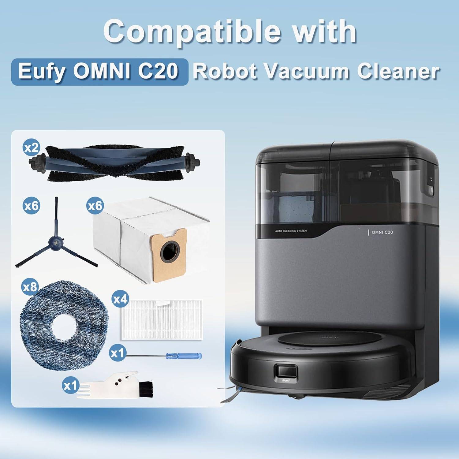 Eufy Omni C20 Roboterstaubsauger Zubehör-Ersatzset