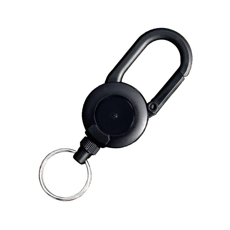 Einziehbarer Schlüsselanhänger Black