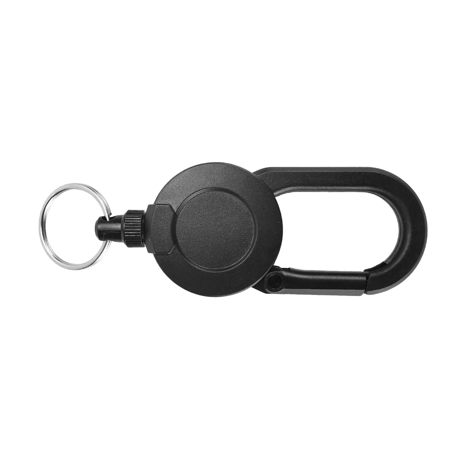 Einziehbarer Schlüsselanhänger Black