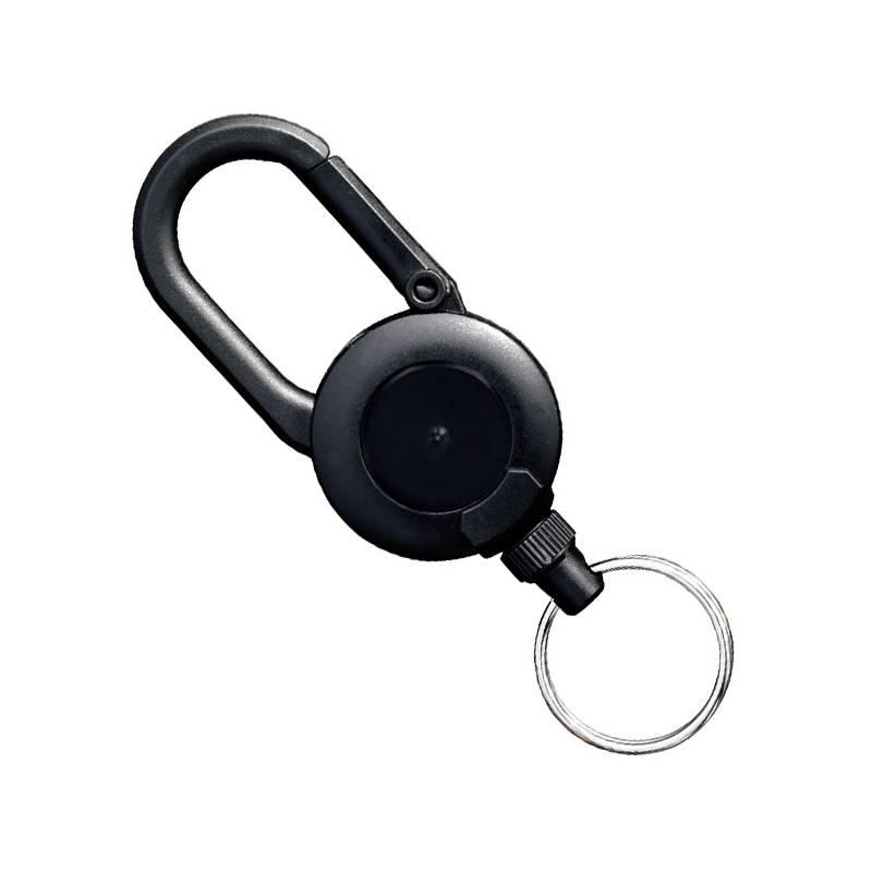 Einziehbarer Schlüsselanhänger Black