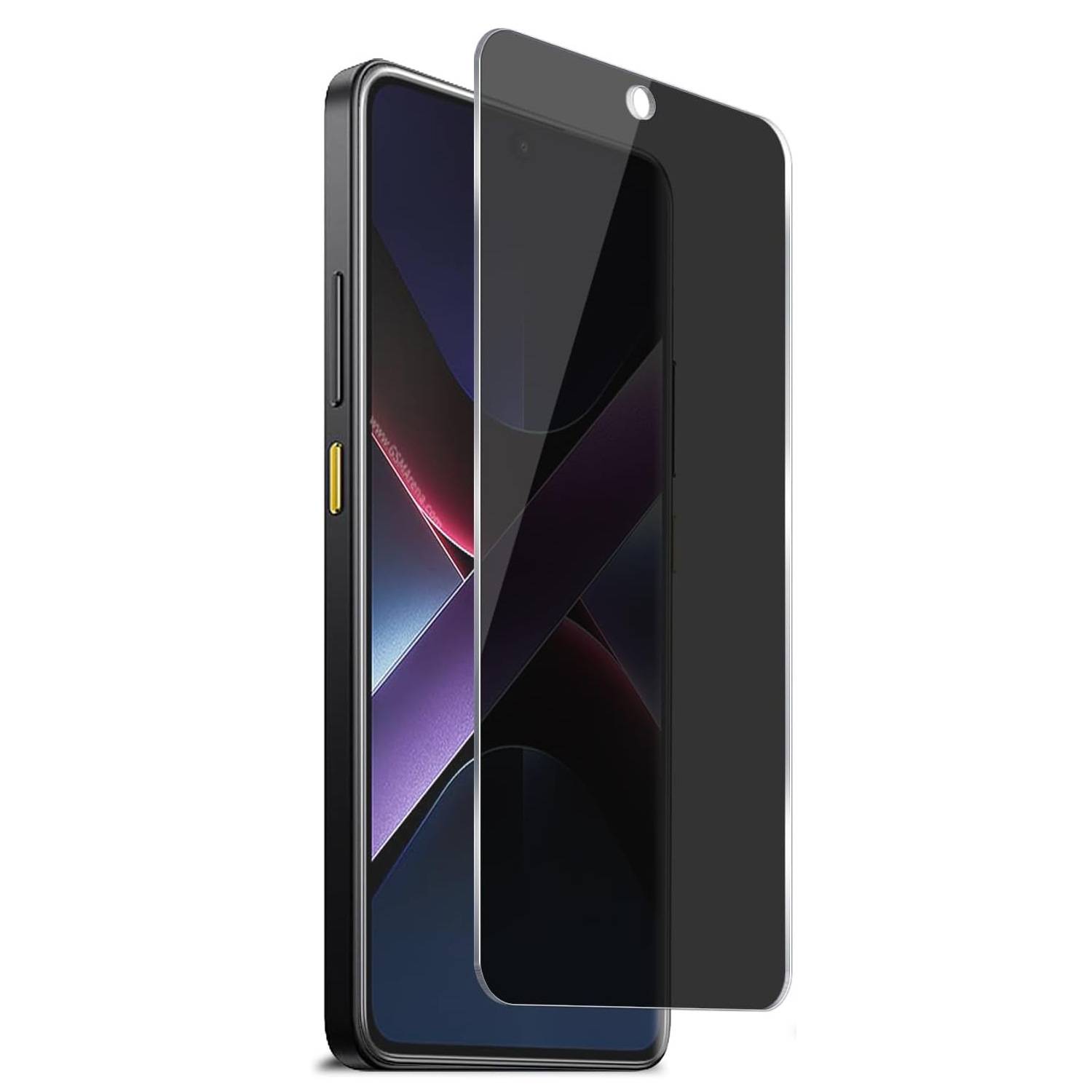 Xiaomi Poco C65 Transparent Anti-Spy Panzerglasfolie