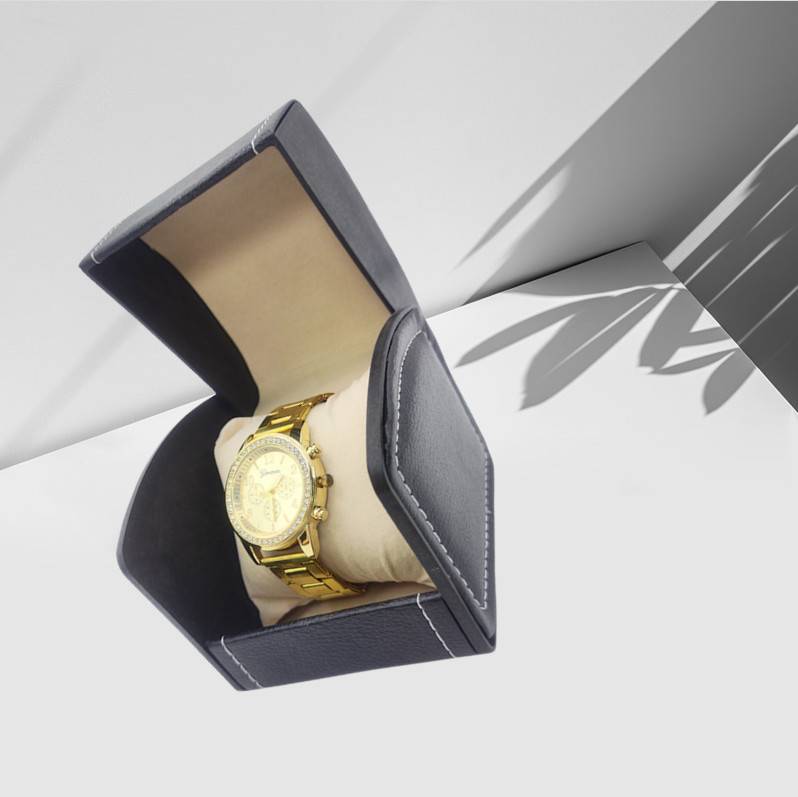Luxus-Uhrenbox für Herren - Einzelvitrine für Uhren Black