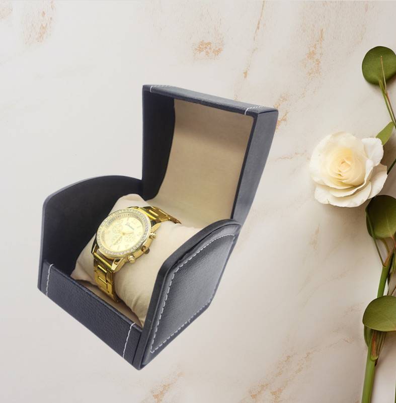 Luxus-Uhrenbox für Herren - Einzelvitrine für Uhren Black