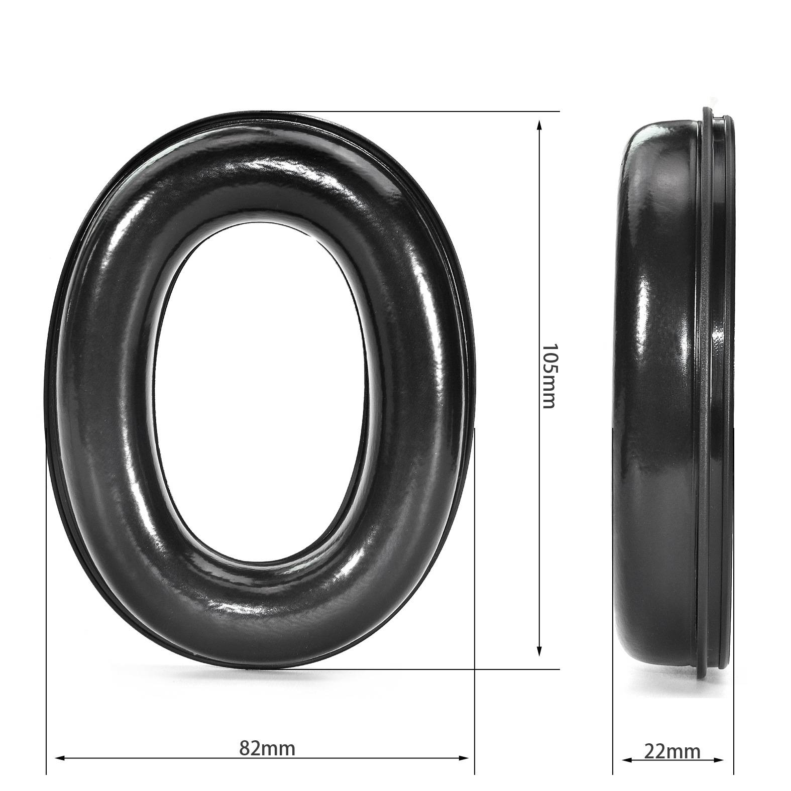 2er-Pack Ohrpolsterkissen - TPU-Schaumstoff-Ohrpolster für Sordin Supreme PRO/PRO X