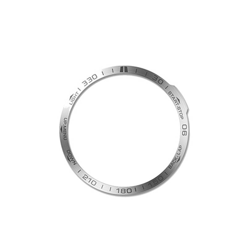 Stylischer silberner Lünettenring für Garmin Fenix 7/7 Pro