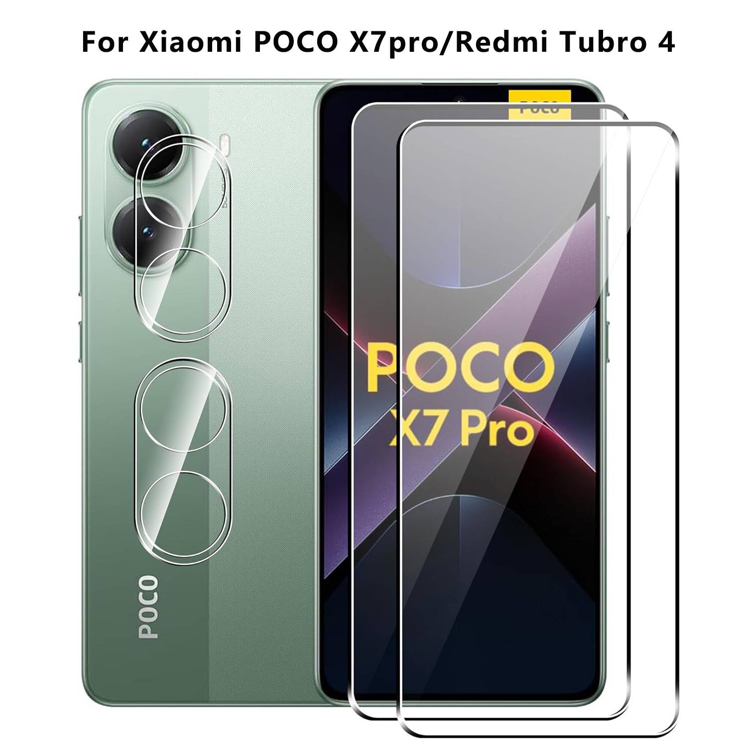 Xiaomi Poco X7 Pro Displayschutzfolie 9H Kratzfest HD Klar