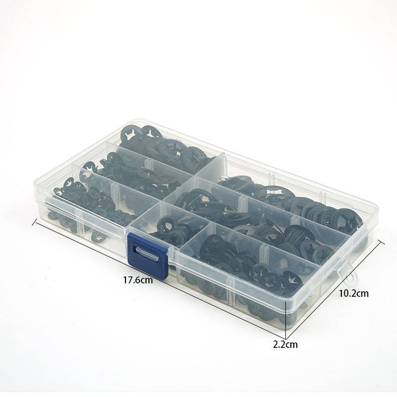 E-Clip Sicherungsring Set - 500 Stück, 3-12mm, 65Mn Stahl