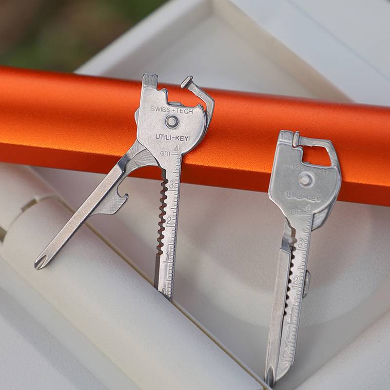 6-in-1 Faltbares Mini-Messer Multifunktionales Schlüsselanhänger-Werkzeug