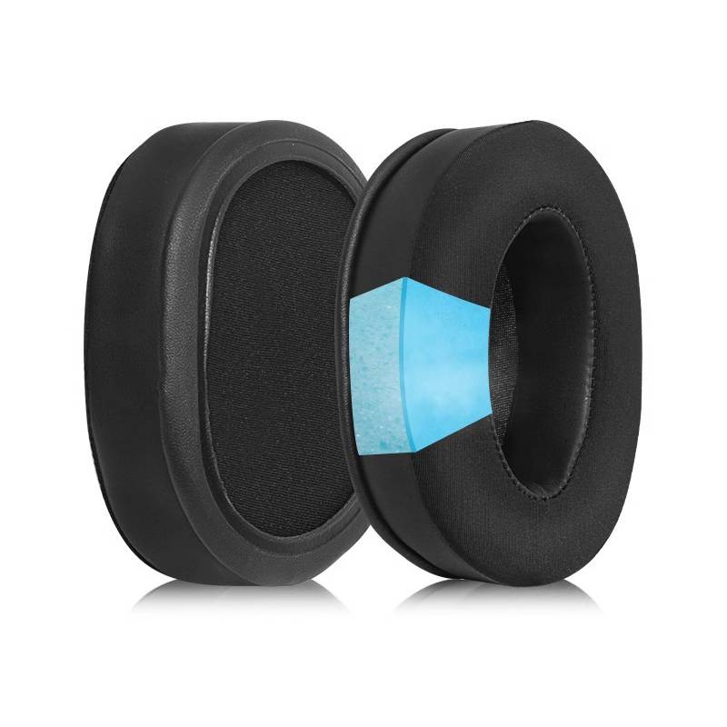 Schwarze Gel-Ohrpolster für Logitech G PRO X - 2er-Set