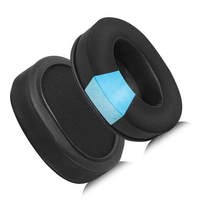 Schwarze Gel-Ohrpolster für Logitech G PRO X - 2er-Set