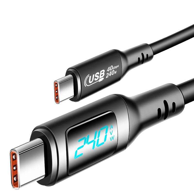 240W USB4 Digitalanzeige-Kabel - 40Gbps Daten & 8K Video 1 m
