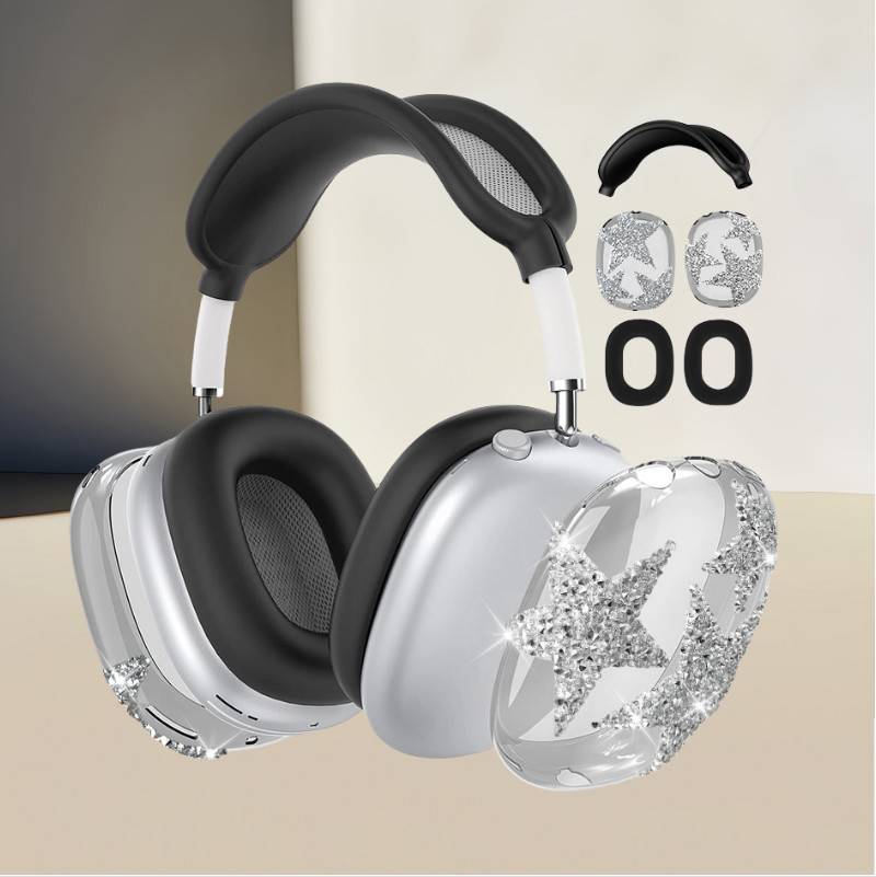 AirPods Max Schutzhülle - Diamantstern-Design Black