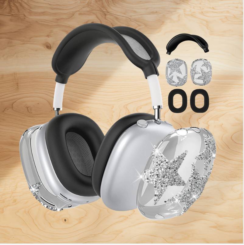 AirPods Max Schutzhülle - Diamantstern-Design Black