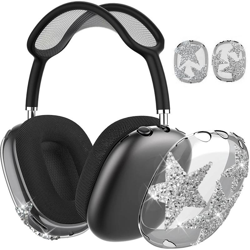 AirPods Max Schutzhülle - Diamantstern-Design Black