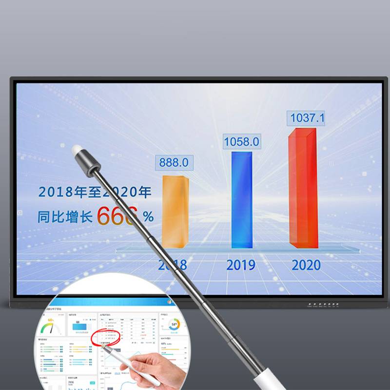 Teleskop-Zeigestock - Kapazitiver Universalstift Schwarz Black