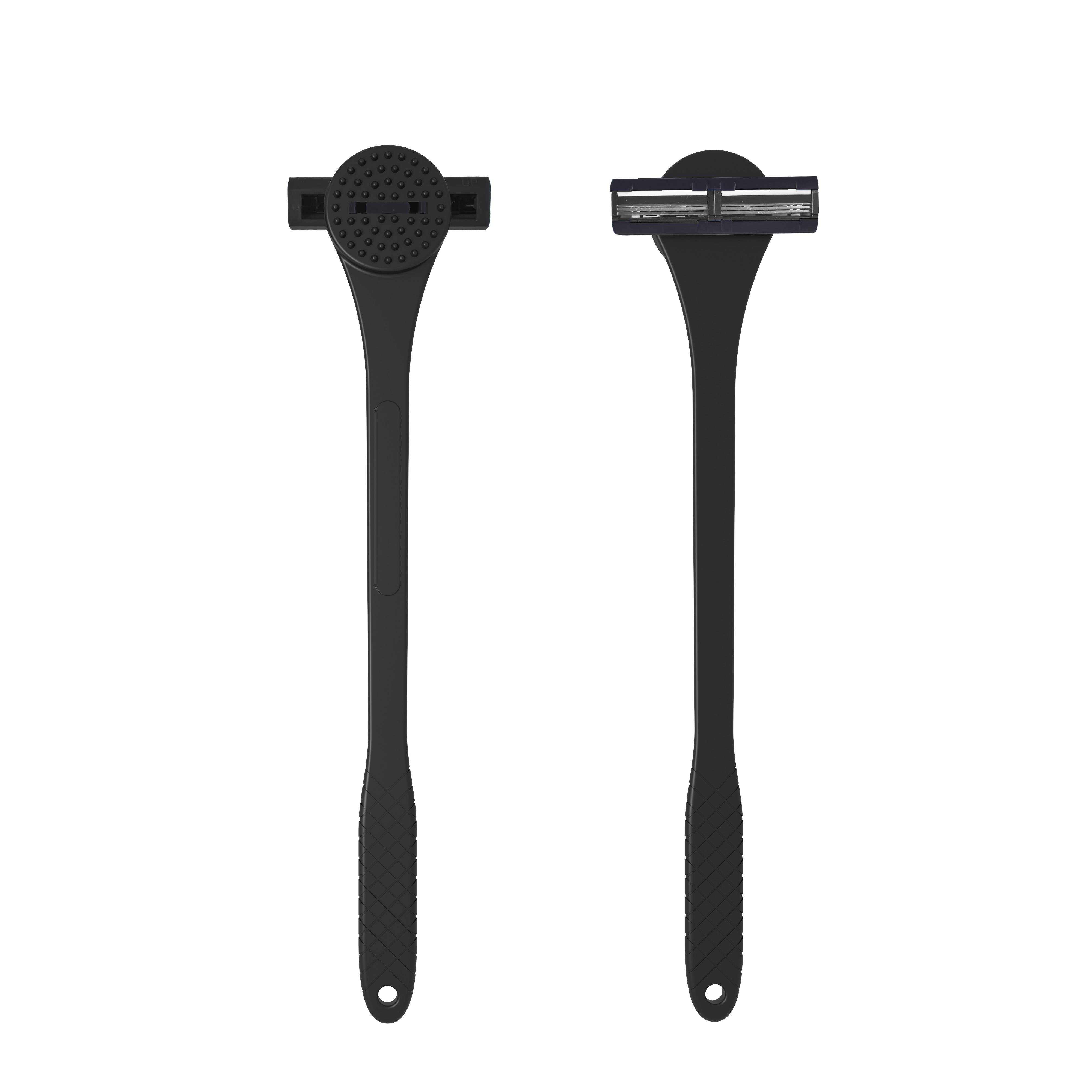 2-in-1 Rückenwäscher und Haarentfernungswerkzeug Black